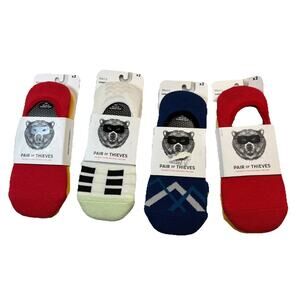Pair of Thieves Men's Comfort No Show Socks Multi Colors Size 8-12/8 Total Socks